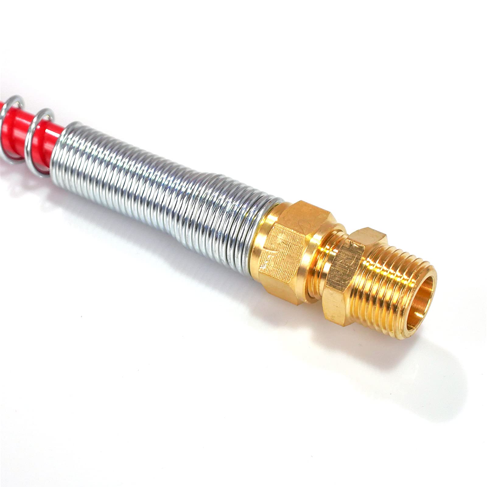 Tractor Trailer Coiled Air Brake Line Set – 15 ft, 1/2" NPT Brass Fittings (Red/Blue) - RoadWest Truck Parts - B0BY1Q2R7C - High Soar