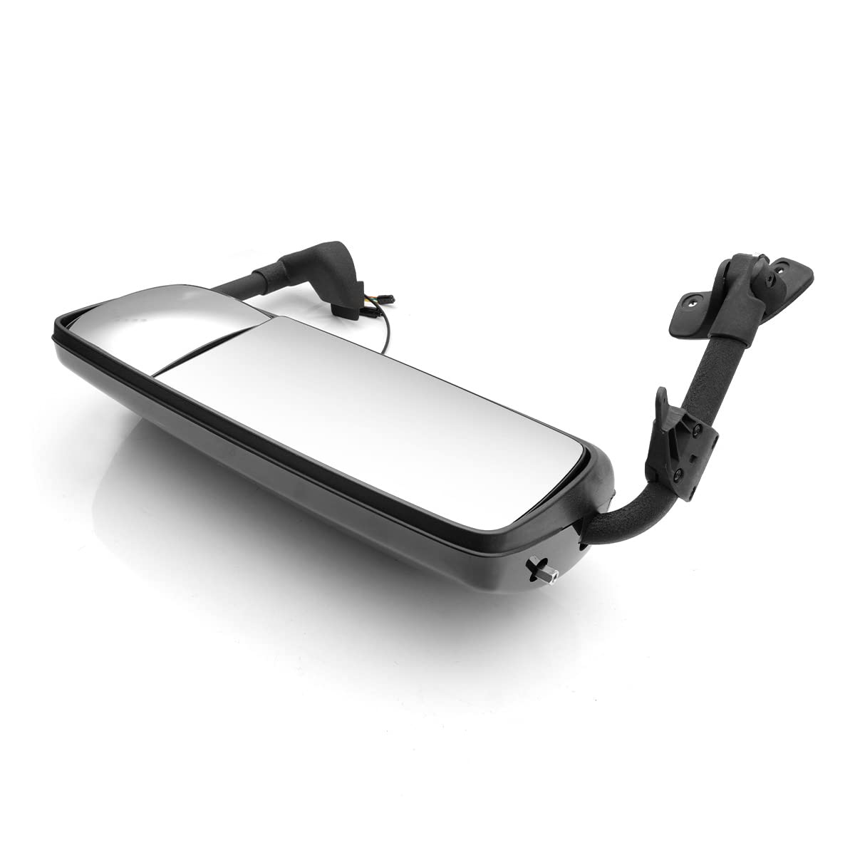 Volvo VNL Door Mirror Assembly – Chrome Heated Power w/ LED Turn Signal (2004–2017) - RoadWest Truck Parts - MZ-7201B-R - High Soar