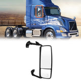 Volvo VNL Door Mirror Assembly – Chrome Heated Power w/ LED Turn Signal (2004–2017) - RoadWest Truck Parts - MZ-7201B-R - High Soar