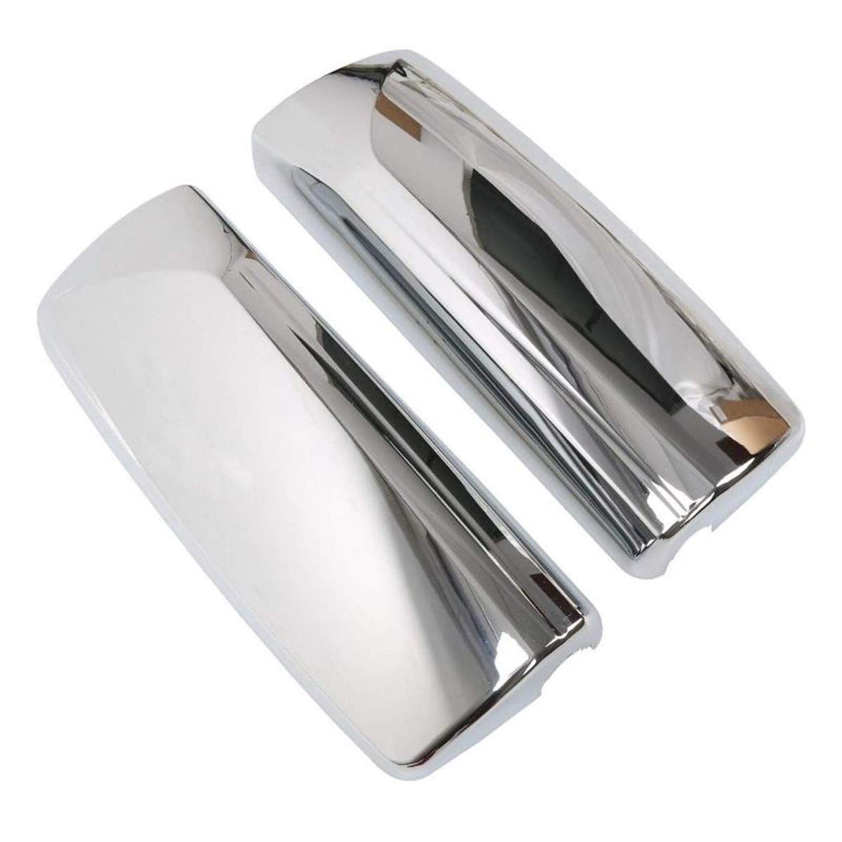 Volvo VNL Door Mirror Cover Set Pair (2004–2017) – Chrome / Black - RoadWest Truck Parts - B08DXR8MJJ - High Soar