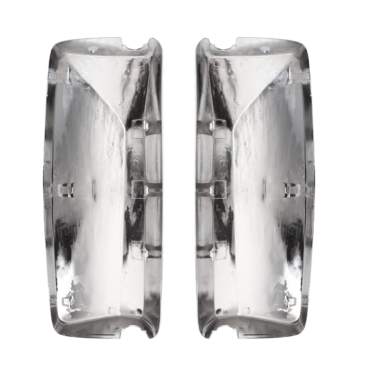 Volvo VNL Door Mirror Cover Set Pair (2004–2017) – Chrome / Black - RoadWest Truck Parts - B09WR6CH6Z - High Soar