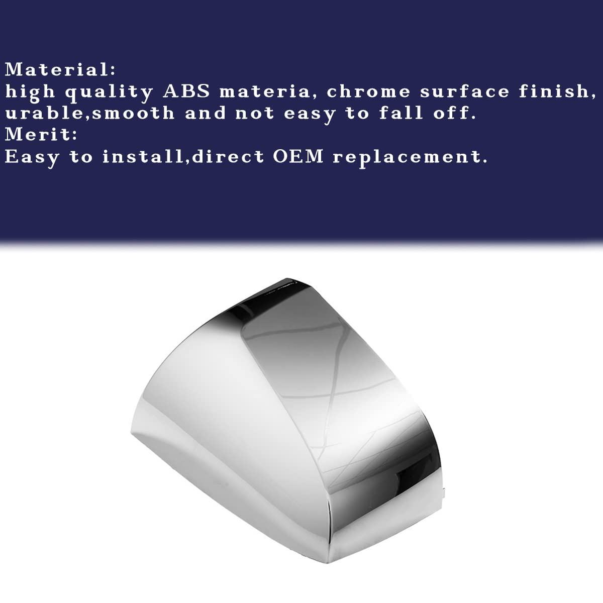 Volvo VNL Hood Mirror Covers Pair (2004–2017) – Chrome (Driver & Passenger) - RoadWest Truck Parts - B0B2HWPXN1 - High Soar