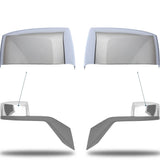 Volvo VNL Hood Mirror Covers Pair (2004–2017) – Chrome (Driver & Passenger) - RoadWest Truck Parts - B0B2HWPXN1 - High Soar