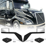 Volvo VNL Hood Mirrors w/ Arms (2004–2014) – Hood Mount - RoadWest Truck Parts - B08DXP21PJ - High Soar
