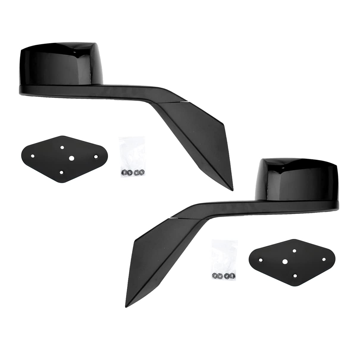 Volvo VNL Hood Mirrors w/ Arms (2004–2014) – Hood Mount - RoadWest Truck Parts - B08DXP21PJ - High Soar