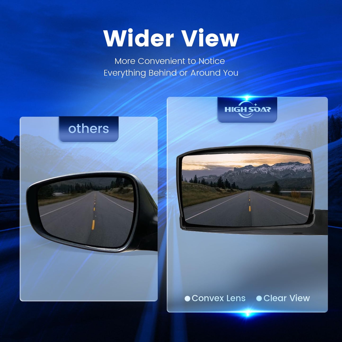 Volvo VNL Hood Mirrors w/ Arms (2004–2014) – Hood Mount - RoadWest Truck Parts - B08DXP21PJ - High Soar