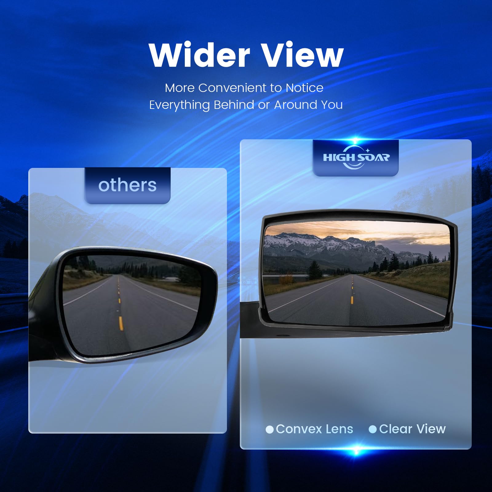 Volvo VNL Hood Mirrors w/ Arms (2004–2014) – Hood Mount - RoadWest Truck Parts - B08DXP21PJ - High Soar