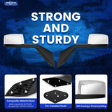 Volvo VNL Hood Mirrors w/ Arms (2004–2014) – Hood Mount - RoadWest Truck Parts - B08DXP21PJ - High Soar