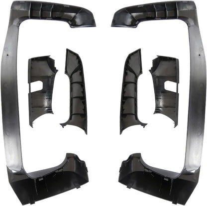 Volvo VNL Mirror Arm Covers Pair (2004–2020) – Black (Left & Right) - RoadWest Truck Parts - B09WTP8SXF - High Soar