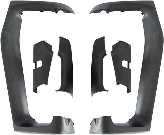 Volvo VNL Mirror Arm Covers Pair (2004–2020) – Black (Left & Right) - RoadWest Truck Parts - B09WTP8SXF - High Soar