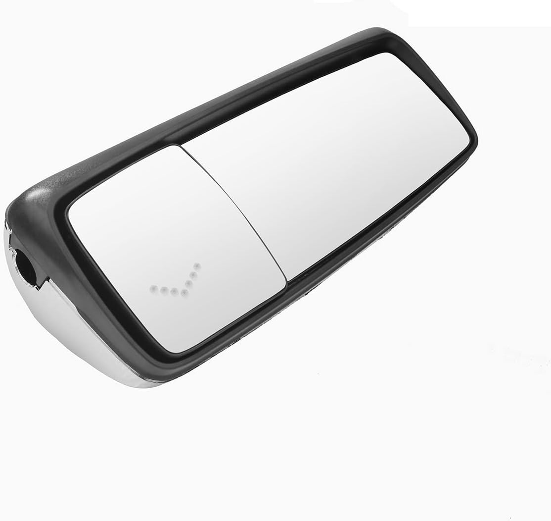 Volvo VNL/VNM/VNX Door Mirror – Chrome Heated Power w/ LED Turn Signal (RH Passenger) - RoadWest Truck Parts - B09WRDRDZ3 - High Soar