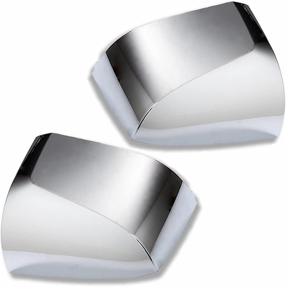 Volvo VN/VNL/VNM Hood Mirror Covers Pair (2004–2017) – Chrome / Black - RoadWest Truck Parts - B09WTVQ221 - High Soar