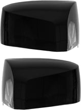 Volvo VN/VNL/VNM Hood Mirror Covers Pair (2004–2017) – Chrome / Black - RoadWest Truck Parts - B09WTVQ221 - High Soar