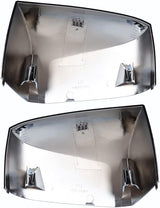 Volvo VN/VNL/VNM Hood Mirror Covers Pair (2004–2017) – Chrome / Black - RoadWest Truck Parts - B09WTVQ221 - High Soar