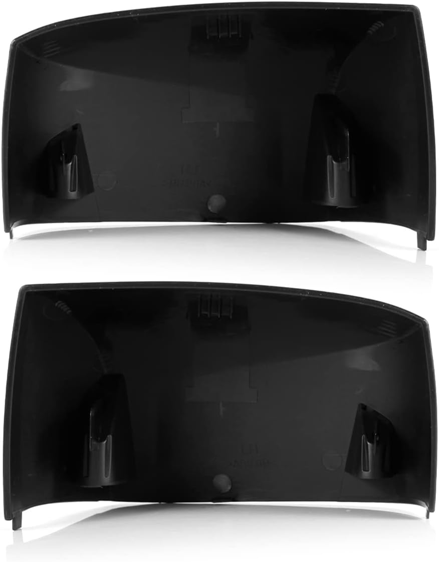 Volvo VN/VNL/VNM Hood Mirror Covers Pair (2004–2017) – Chrome / Black - RoadWest Truck Parts - B09WTVQ221 - High Soar