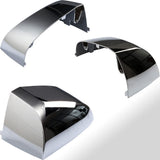 Volvo VN/VNL/VNM Hood Mirror Covers Pair (2004–2017) – Chrome / Black - RoadWest Truck Parts - B09WTVQ221 - High Soar